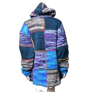 Invierno Multicolor parche trabajo cómodo desgaste con cremallera estilista de lana Sudaderas con capucha WJ 102 - Product Image 1