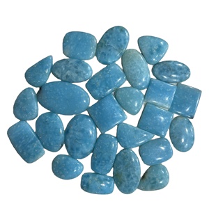 Venta al por mayor de hemimorfita natural azul cielo personalizada de alto grado, cabinas traseras planas sueltas, joyería personalizable certificada por terceros - Product Image 2