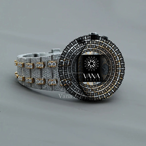 นาฬิกาข้อมือผู้ชาย VANA JEWELS หรูหรา ระบบจักรกล ตัวเรือนสแตนเลสทรงกลม หน้าปัดอนาล็อก กระจกแซฟไฟร์ 42 มม. สายแบบพับได้ - Product Image 2