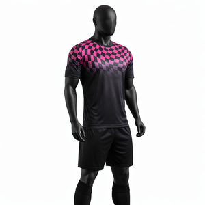 Conjunto de Uniforme de Fútbol Personalizado para Hombre, Camiseta y Pantalones Cortos de Fútbol, Sublimación Impresa, Poliéster Transpirable, Ropa Deportiva para Equipo, OEM - Product Image 3