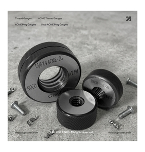 เกจวัดขนาดเกลียว 2G ACME | 1/4"X16 ACME | 5/16"x14 ACME | 3/8"X12 ACME | 1/2"X10 ACME | 5/8"X8 ACME | 3/4"X6 ACME | เกจวัดเกลียวเอซีเอ็มอี ขนาด 1"X5 - Product Image 1