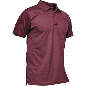 Chemises de golf pour hommes en soie glacée, toucher frais, légères, séchage rapide, respirantes, logo personnalisé, vêtements de sport professionnels - Product Image 1