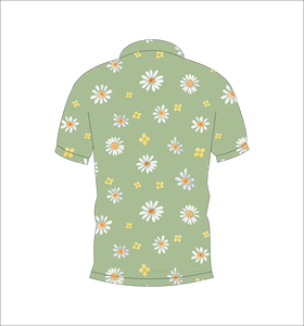 เสื้อโปโลพิมพ์ลายดอกไม้แบบกำหนดเอง แขนสั้น สไตล์ทรอปิคอลลำลอง สำหรับกอล์ฟ เทนนิส ชุดทีมฤดูร้อน - Product Image 6