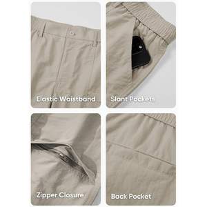 Pantalones cortos de golf elásticos informales para hombre 2025, pantalones cortos Cargo de senderismo ligeros de secado rápido resistentes al agua con 5 bolsillos - Product Image 2