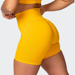 Shorts de compression pour femmes, anti-transparence, taille haute, pour fitness, course, entraînement, yoga, gym, vêtements de sport personnalisés en polyamide de haute qualité - Product Image 2