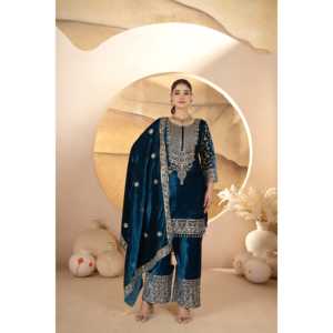 Ensemble de costume de fête pour femmes styliste avec Dupatta élégant - Product Image 4