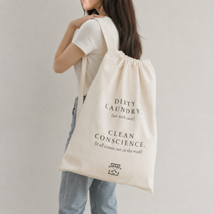 Bolsa de Lavandería de Algodón de 180 GSM con Impresión Personalizada, 56x71 cm, Bolsas Grandes Reutilizables con Cordón para Ropa Sucia, Venta al por Mayor para Hoteles, OEM, ODM - Product Image 5
