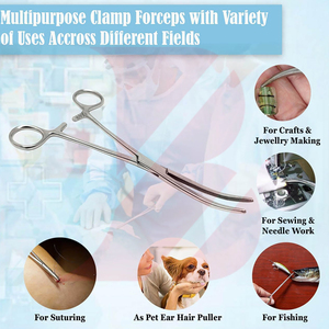 Pinces hémostatiques à verrouillage de qualité supérieure, robustes, courbées, instruments chirurgicaux avec logo personnalisé, pinces hémostatiques Kelly - Product Image 4