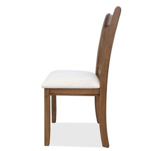 Ensemble de meubles de cuisine de salle à manger 2 places brun clair chaises en bois de petit déjeuner sièges arrière de coussin pour le petit déjeuner - Product Image 2