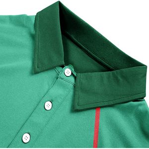 Polo homme en tissu extensible confortable, uni, sublimation, respirant, 100% coton, design, toutes tailles. - Product Image 5