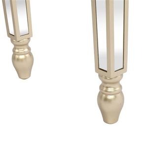 Consolle con Specchio e Tre Cassetti, Elegante Tavolo Consolle con Tre Cassetti per la Toeletta - Product Image 5