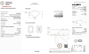 Diamant de laboratoire CVD de 1,50 carat, taille Radiant, avec certificat IGI, couleur vert vif fantaisie, clarté VS1, pièce de bijouterie personnalisée - Product Image 2