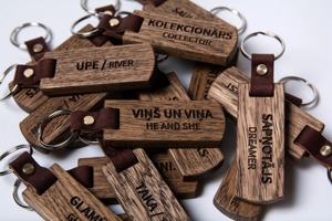 Wide Style Wooden <b>Key</b> Chains Chunky Design Wooden <b>Key</b> Chains Bold Finish Wooden <b>Key</b> Chains <b>Custom</b> Factory Wholesale Item Use - Product Image 5