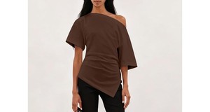 Women's Acid Wash <b>Off</b> <b>Shoulder</b> Sweatshirt Casual Vintage Look <b>Long</b> <b>Sleeve</b> Loose Pullover Soft Fashion <b>Top</b> Relaxed Fit Streetwear - Product Image 4