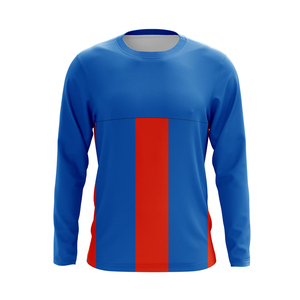 Maillot de football unisexe imprimé dégradé bleu foncé rose, sublimé, manches courtes, anti-humidité, col en V, taille élastique - Product Image 3