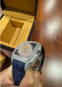 Reloj Ecológico de Diamantes Moissanite, Estilo Hip Hop, VVS, Joyería de Lujo Personalizada, Reloj Brillante, Disponible con Calidad de Exportación - Product Image 3