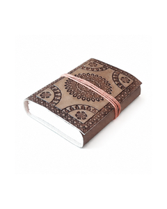 Embossed Mandala <b>Leather</b> Journal Brown | Handmade Boho Notebook | String Closure Vintage <b>Diary</b> Wholesale - Product Image 4