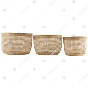 Vietrustic Ninh Binh Factory Direct Eco-Friendly Rustic Seagrass <b>Basket</b> Handmade Home Organizer Collapsible <b>Foldable</b> Storage - Product Image 5