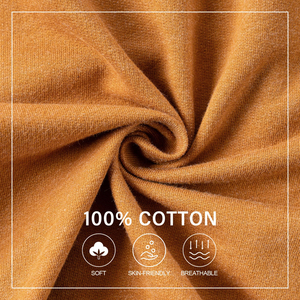 Shorts pour hommes 100% coton, longueur genou, légers, coupe décontractée, taille élastique, confortables, pour l'été, couleur unie, décontractés, séchage rapide - Product Image 5
