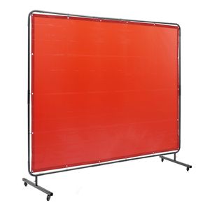 Forniture per Saldatura e Brasatura: Telo Protettivo Ignifugo in Vinile 6FT X 8FT con 4 Ruote Girevoli - Product Image 6