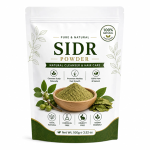 Poudre de Sidr Premium OEM/ODM 100g 100% Pure et Naturelle de Feuilles de Ziziphus Spina-Christi pour Soins Capillaires à Base de Plantes et Nettoyage du Cuir Chevelu - Product Image 1