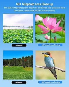 Lente Teleobjetivo Apexal Monocular con Zoom de Alta Magnificación de 20-60X y Trípode Extensible (34-88 cm) - Product Image 5