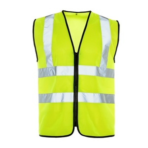 Chaleco Reflectante de Alta Visibilidad para Hombre, de Poliéster, con Bolsillos con Logotipo, Ropa de Trabajo de Construcción, Chaleco de Seguridad - Product Image 1