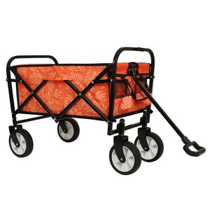 Carrito de acampada resistente de dos piezas, vagón de playa con capacidad de 500lb, neumáticos de 9 \ ", marco de acero, compacto, carrito utilitario plegable de 225LB - Product Image 6