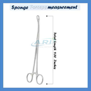 Pinzas de Acero Inoxidable para Sujetar Esponjas, para Uso Médico y Quirúrgico, Pinzas de Alta Calidad para Sujetar Esponjas - Product Image 6