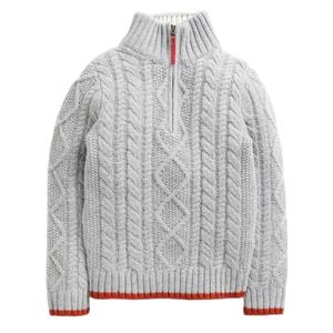 Suéter de Cuello Alto de Manga Larga, Tejido de Cable, de Algodón, con Logotipo Personalizado, Grueso, Talla Grande, Bordado, Otoño Invierno, para Niños, Ecológico, el Mejor - Product Image 3