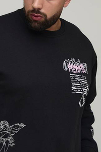 เสื้อสเวตเชิ้ตพิมพ์ลายตามสั่งสำหรับผู้ชาย แขนยาว สตรีทแวร์ OEM เสื้อผ้าลำลอง ออกแบบเองได้ เสื้อผ้าแฟชั่น - Product Image 5