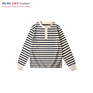 T-shirt à manches longues unisexe coupe régulière coton lourd bleu lavande automne 2025 - Product Image 2