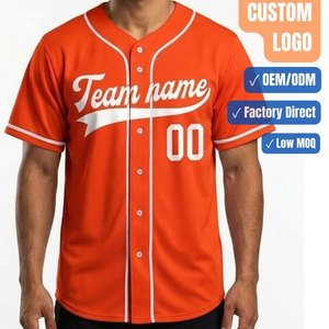 เสื้อเบสบอลแบบกำหนดเอง เสื้อทีมระบายอากาศได้ดี พร้อมโลโก้ ผู้ผลิตชุดกีฬาแบบ OEM - Product Image 1