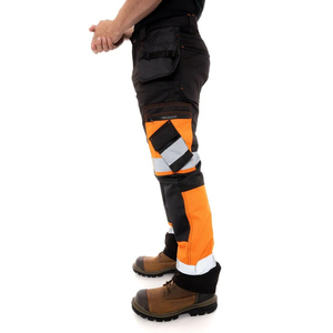 Pantalon cargo personnalisé 100% coton léger, résistant aux flammes, antibactérien, pour hommes, taille élastique, vêtements de travail, soudure, équipement de protection individuelle - Product Image 4