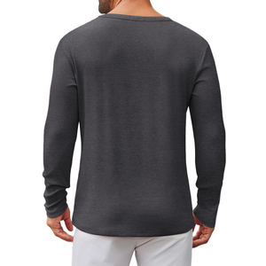 Camisetas de Algodón Suave y Ligeras de Manga Larga para Hombre, Corte Regular, para Verano, Ajuste Cómodo, Estilo Casual Clásico, Precio Bajo - Product Image 2