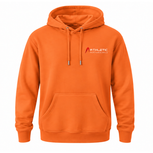 เสื้อฮู้ดดี้ผู้ชายสีส้มส้มพันธุ์ตังเจอร์รีแบบสั่งทำพิเศษ ผ้าฟลีซ แขนยาว ทรงปกติ มีเชือกผูก กระเป๋าจิงโจ้ สวมใส่สบายๆ - Product Image 1