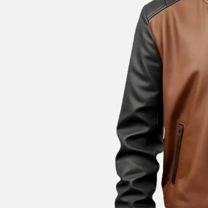Nouvelle Arrivée 2026 – Blouson Unisexe en Cuir Véritable pour Homme, Design Color Block, Col Montant, Respirant et Coupe-Vent, Qualité Supérieure, Personnalisable pour l'Hiver - Product Image 4