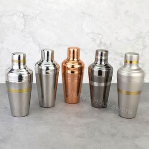 Shaker à cocktails Cobbler en acier inoxydable coloré de 510 ml (17 oz) avec passoire intégrée, ensemble de 3 pièces pour barman - Product Image 2