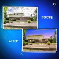 Servicio de Edición de Fotos de Día a Anochecer Más Vendido con Reemplazo de Cielo, Iluminación Cálida y Efecto Cinematográfico para Propiedades Inmobiliarias Disponible para la Venta