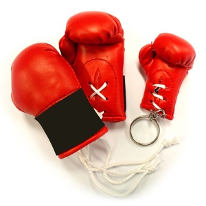 Mini Boxing Gloves <b>Car</b> Hanging Keychain Artificial Leather Mini Boxing Glove <b>Key</b> <b>Ring</b> MMA Gift Customized Size Promotional - Product Image 3