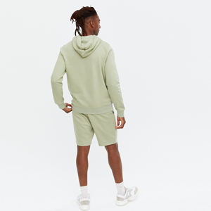 Sweat à capuche épais pour homme en molleton 100 % coton de haute qualité, couleur unie, avec logo personnalisé, respirant, écologique, style streetwear, coupe classique - Product Image 3