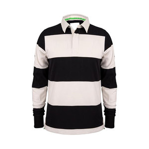 Maillot de rugby à manches longues de haute qualité, respirant, personnalisable, avec rayures cousues sur la première ligne, style unique - Product Image 4