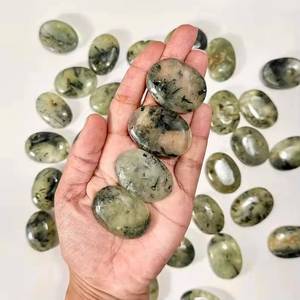 Piedra de Prehnita Natural Pulida para Alivio del Estrés, Cristal Curativo, Piedra de Pulgar, Reiki, Meditación, Piedra de Bolsillo, Venta al por Mayor - Product Image 5