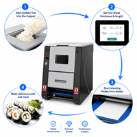 Machine à rouleaux de sushi automatique, Équipement commercial pour la préparation de sushi, Machine à étaler le riz pour sushi, Machine à faire des maki
