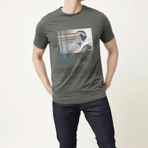 T-shirt sur mesure pour homme, idéal pour l'été, avec logo personnalisé, marque privée, haute qualité, respirant, en polyester/coton écologique - Product Image 2