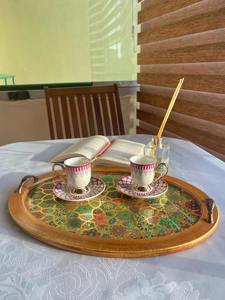 Bandeja de Madera con Textura de Lujo, Bandeja de Madera Estampada en Relieve para Diseño de Interiores de Alta Gama, Suministro de Bandejas para Servir al por Mayor - Product Image 4