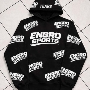 Sudadera con capucha al por mayor de alta calidad con estampado puff, diseño único, diseños personalizados, sudadera con capucha Denims Tears, sudadera con capucha de algodón con estampado puff - Product Image 1