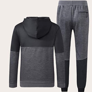 Conjunto Deportivo de Invierno 2026 para Hombre, con Capucha, Color Sólido, para Gimnasio, Entrenamiento, Calentamiento, Transpirable, 100% Algodón Felpa - Product Image 2