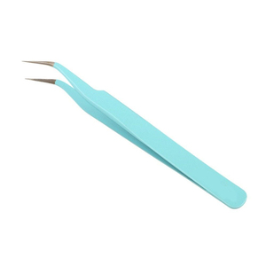 Pince à épiler professionnelle incurvée en acier inoxydable OEM/ODM, anti-magnétique, haute précision, outils d'isolation des cils, directement de l'usine - Product Image 1