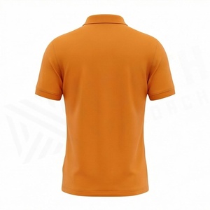 เสื้อโปโลผู้ชายไซส์ใหญ่ ผ้าฝ้ายพรีเมียม ปักโลโก้ตามสั่ง สีพื้น ปรับแต่งสีได้ แขนสั้น ใส่สบายสำหรับฤดูร้อน - Product Image 2